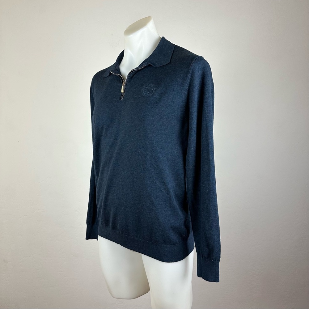 Johnny Manglani Cashmere Quarter-Zip Sweater - Picture 9 of 10